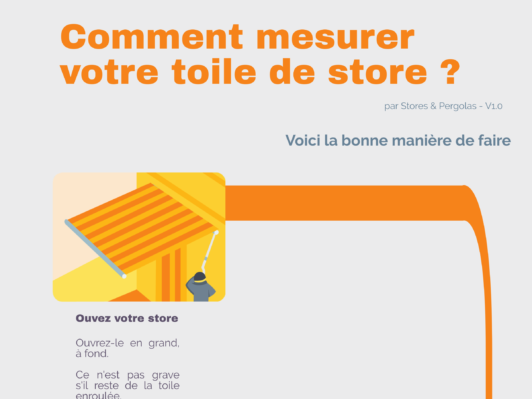 Infographie : Comment mesurer sa toile de store?
